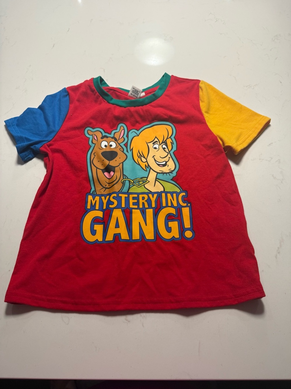 Scooby-Doo Mystery Inc. Colorblock Kids T-Shirt size 5
